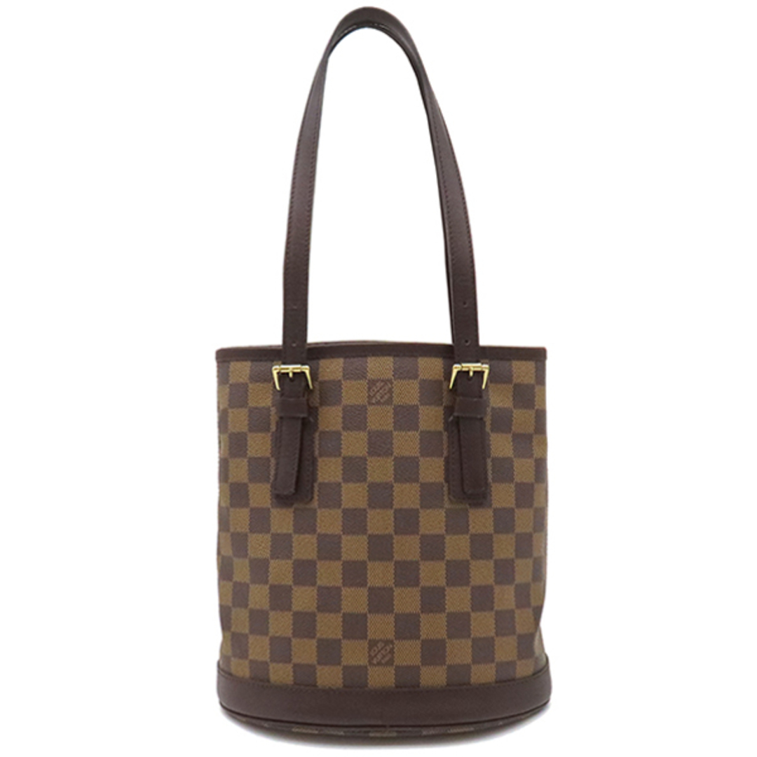 LOUIS VUITTON - ルイヴィトン LOUIS VUITTON ハンドバッグ マレ ダミエキャンバス ダミエエベヌ ゴールド金具 茶 赤 トートバッグ  N42240 AR0958【中古】