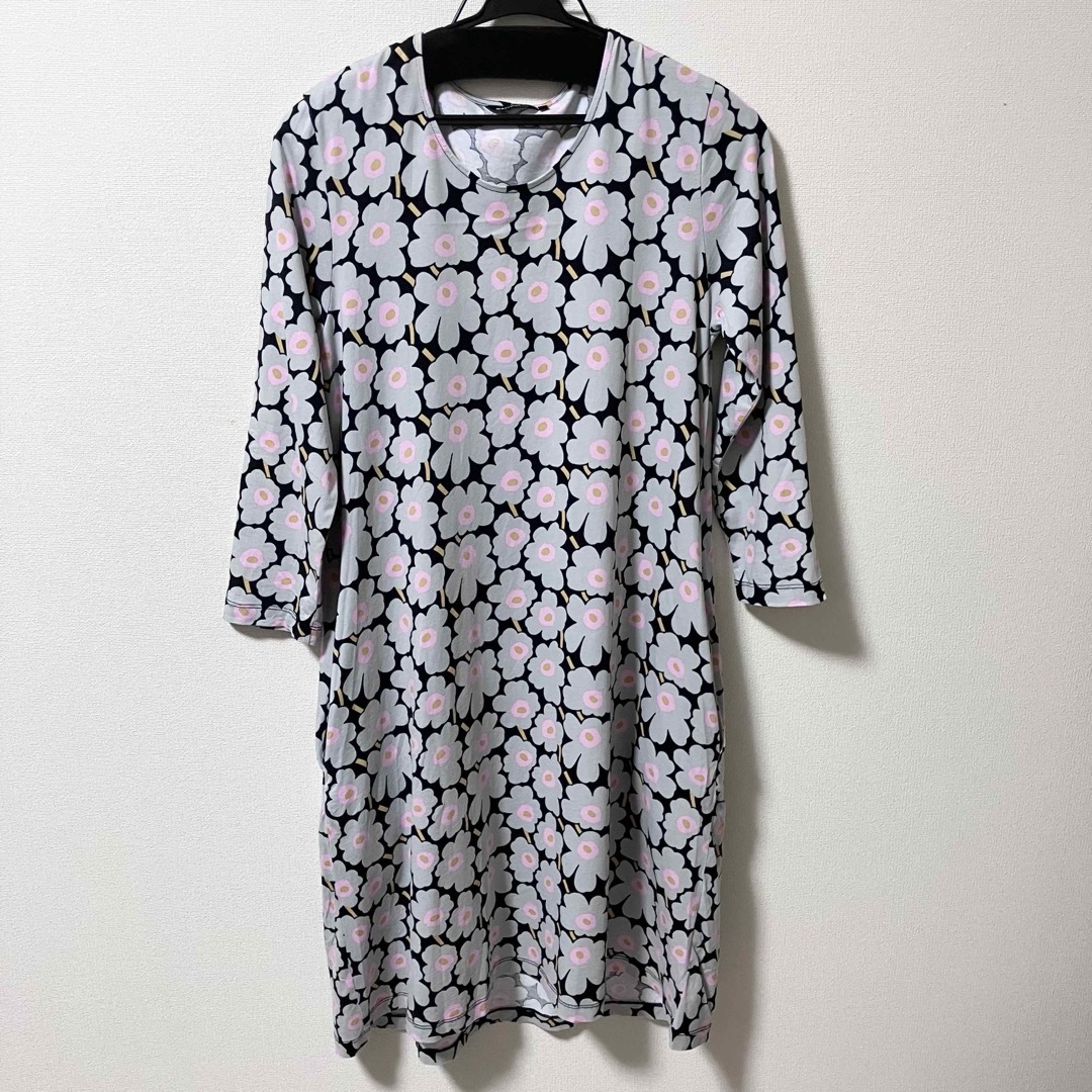 marimekko - Marimekko マリメッコ ウニッコ　ワンピース　グレー　ピンク　黒　綿