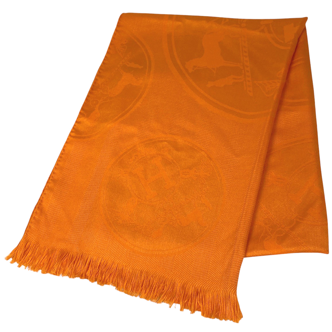 HERMES - エルメス フリンジ ストール レディース 【中古】