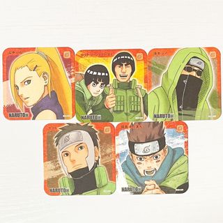 NARUTO展 アートコースター 山中いの 油女シノ ガイリー 木ノ葉丸 ヤマト