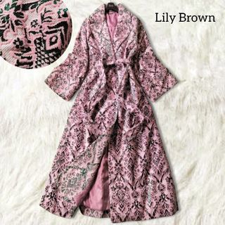 Lily Brown - embroideryコクーンコートの通販 by nyan's Lily Brown - embroideryコクーンコートの通販 by nyan's