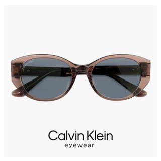 カルバンクライン(Calvin Klein)の【新品】 カルバンクライン サングラス ck24556slbk 211 52mm calvin klein メンズ レディース ユニセックス モデル UVカット UV400 おしゃれ 紫外線対策 ブランド カルバン・クライン セル ワインブラウン フレーム(サングラス/メガネ)