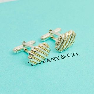 Tiffany & Co. - 〔正規品〕希少 ティファニー 585 K14YG カフス Tiffany & Co. - 〔正規品〕希少 ティファニー 585 K14YG カフス