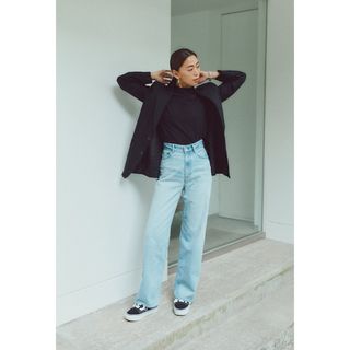 YANUK - YANUK ヤヌーク ボーイズストレートデニム LEA 57111231 YANUK - YANUK ヤヌーク ボーイズストレートデニム LEA 57111231