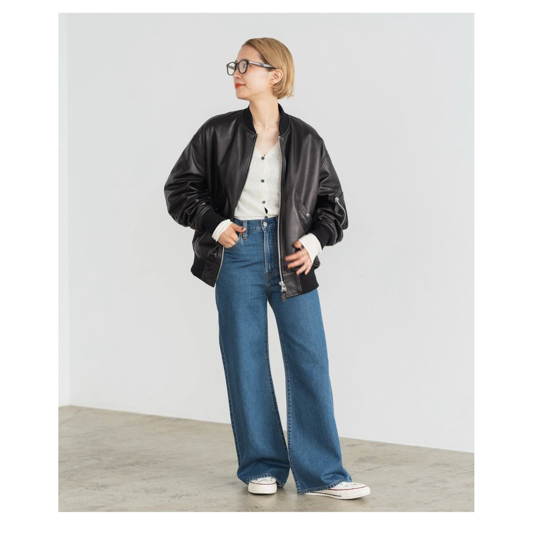 Spick&Span レザー MA-1 ライダース