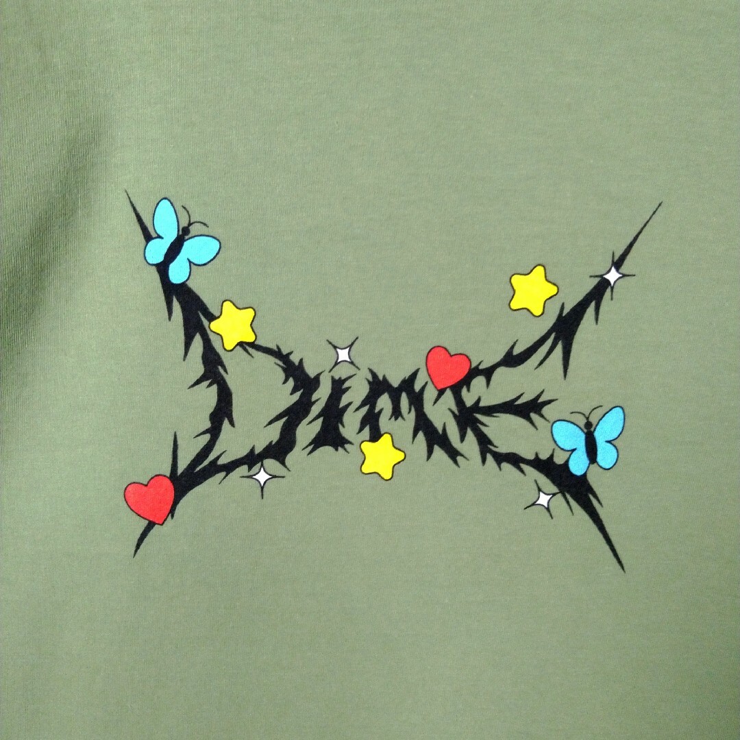 【関送無料】 Dime ダイム Octopus ロゴ Tシャツ Dime ダイム Ghostly Font T-Shirt ロゴ プリントTシャツ