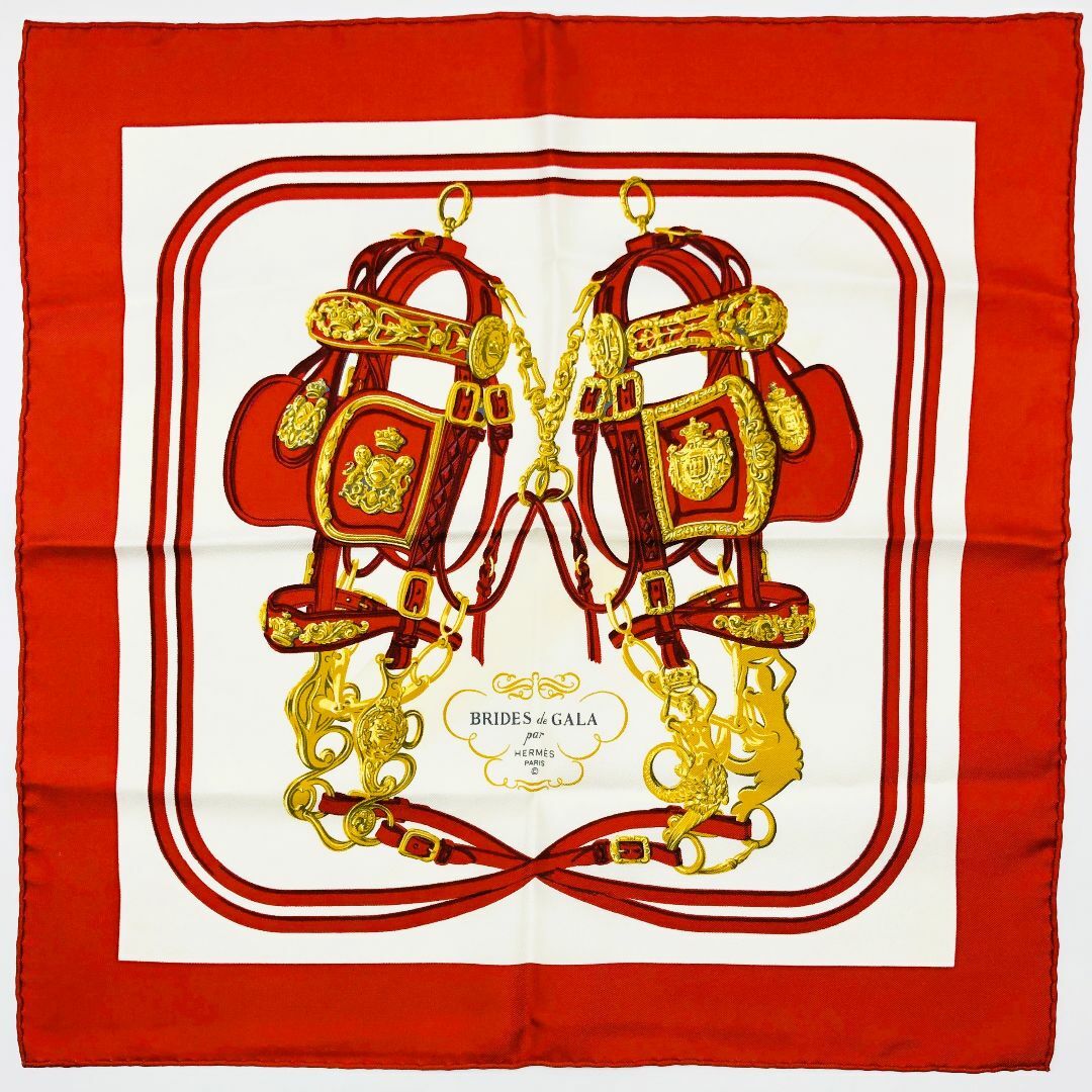 HERMES - HERMES エルメス カレ 45 式典用馬勒 BRIDES de GALA