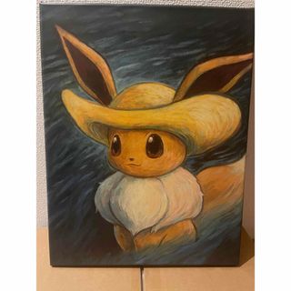 ポケモン - ゴッホピカチュウ キャンバスアートLサイズ 金枠 木 ポケモン - ゴッホピカチュウ キャンバスアートLサイズ 金枠 木