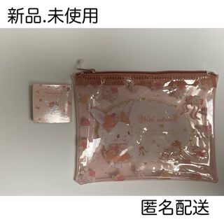 サンリオ(サンリオ)のビニールポーチミニフラワーティータイム/ウィッシュミーメル(キャラクターグッズ)