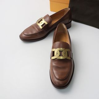 TOD'S - TOD'S(トッズ) ローファー 36 1/2美品 - ブラウン TOD'S - TOD'S(トッズ) ローファー 36 1/2美品 - ブラウン