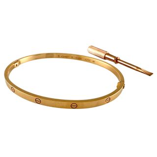 カルティエ(Cartier)のカルティエ ラブブレス #19 ドライバー付き バングル 18金 K18ピンクゴールド ユニセックス CARTIER  中古(ブレスレット/バングル)