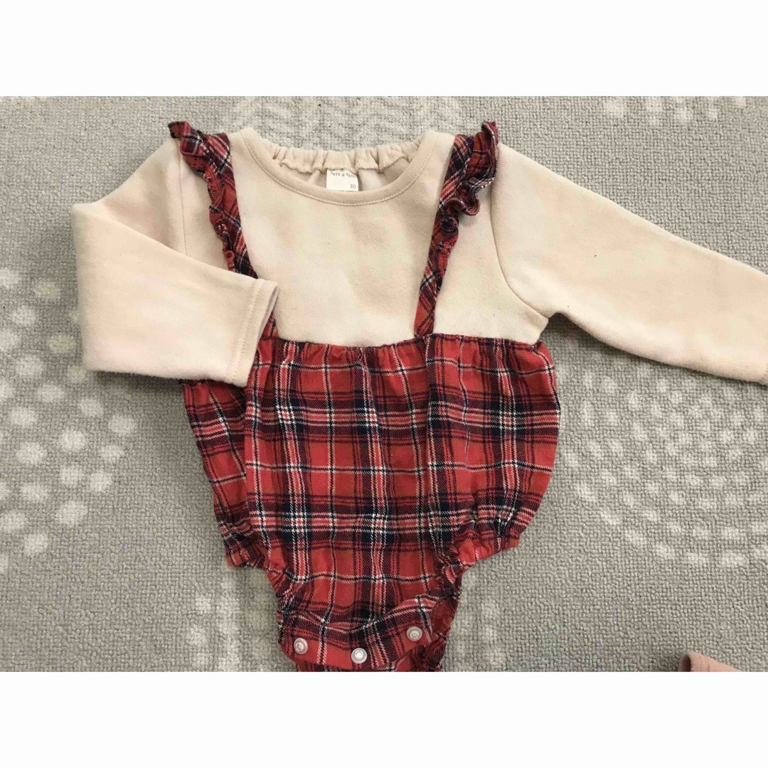 80サイズ　3点セット キッズ/ベビー/マタニティのベビー服(~85cm)(ロンパース)の商品写真