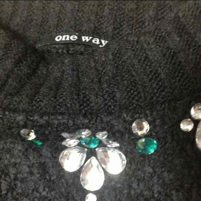 one*way(ワンウェイ)のOneway ストーン付きニット レディースのトップス(ニット/セーター)の商品写真