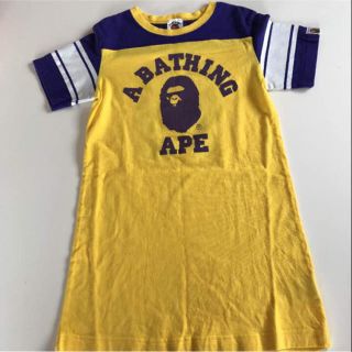 アベイシングエイプ(A BATHING APE)のエイプ ワンピース 130 ベイプキッズ(ワンピース)