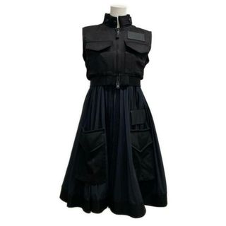 中古】サカイ sacai シルク シフォン ニット パーティードレス 中古】サカイ sacai シルク シフォン ニット パーティードレス