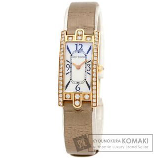 ハリーウィンストン(HARRY WINSTON)のHARRY WINSTON 332LQR AVCQHM16RR017 アヴェニューCミニ 腕時計 K18PG サテン ダイヤモンド レディース(腕時計)