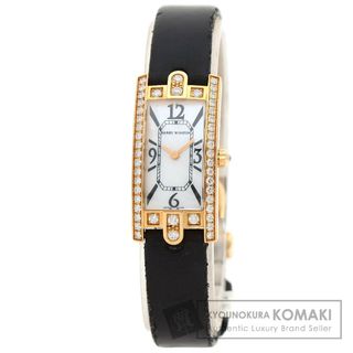 ハリーウィンストン(HARRY WINSTON)のHARRY WINSTON AVCQHM16 アヴェニューCミニ 腕時計 K18PG サテン レディース(腕時計)