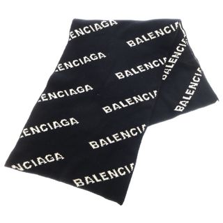 BALENCIAGA - バレンシアガ ロゴ刺繍ウールチェックフード BALENCIAGA - バレンシアガ ロゴ刺繍ウールチェックフード