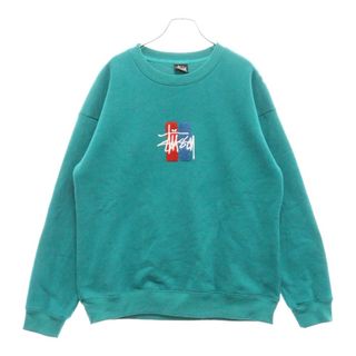 STUSSY - 【STUSSY】カレッジ ブルーロゴ刺繍 裏起毛 スウェット STUSSY - 【STUSSY】カレッジ ブルーロゴ刺繍 裏起毛 スウェット