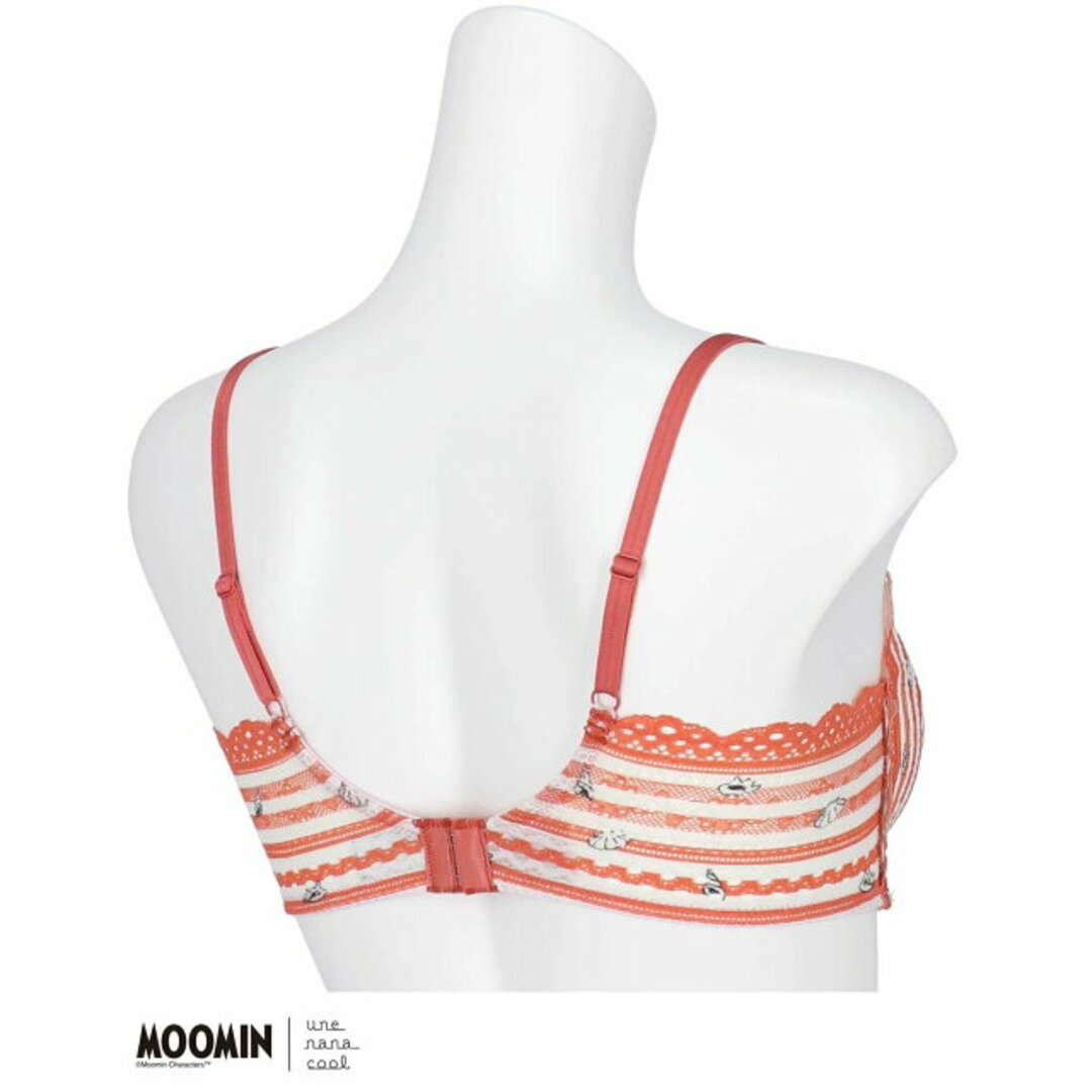 une nana cool(ウンナナクール)の【エンジ】【M】累計販売枚数110万枚 【ノンワイヤーブラ】MOOMIN * une nana ccol 364 レース その他のその他(その他)の商品写真