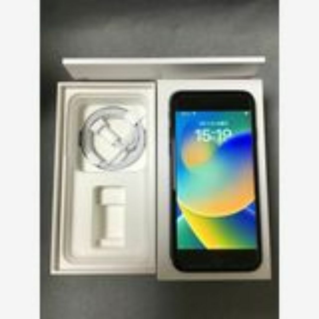 美品　Appleストア版　SIMフリー　iPhoneSE 第2世代 64GB ブ