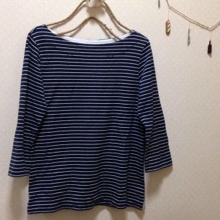 ユニクロ(UNIQLO)のボーダーカットソー(カットソー(長袖/七分))