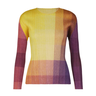 PLEATS PLEASE ISSEY MIYAKE 丸首長袖トップ(Tシャツ(長袖/七分))