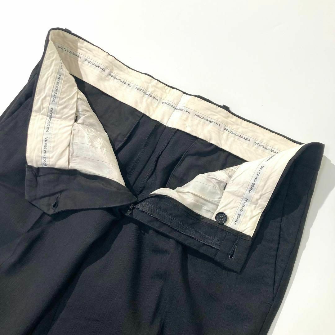 美品】DOLCE&GABBANA スーツ セットアップ ブラック ストライプ