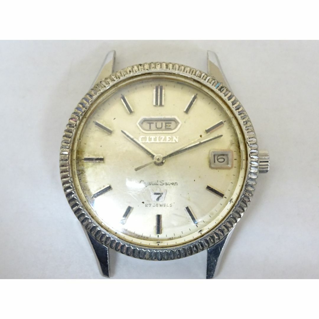 藤191/ CITIZEN クリスタルセブン メンズ 自動巻き 稼働