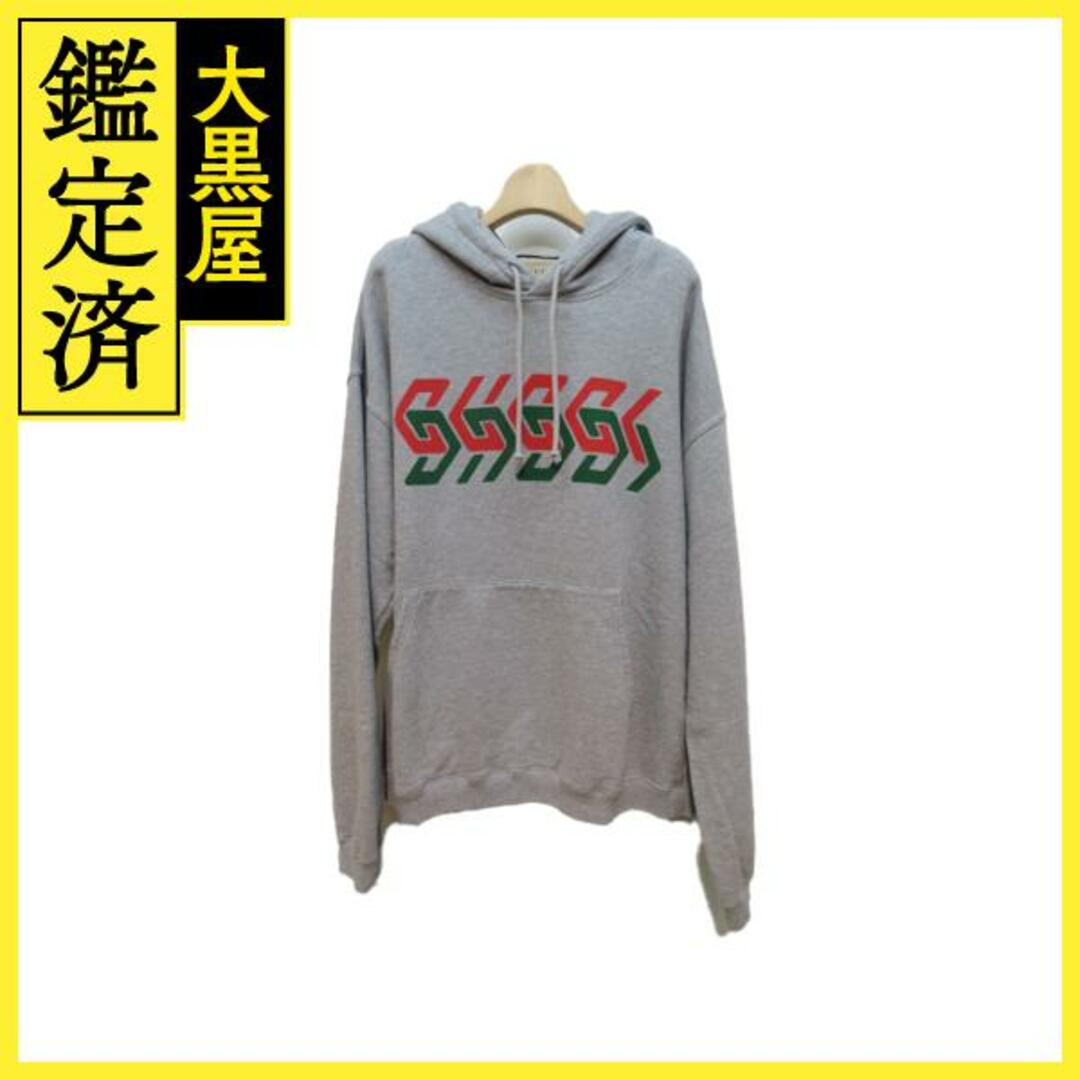 GUCCI - グッチ チェーンプリントフーテッド・スウェットシャツ 715911 【432】