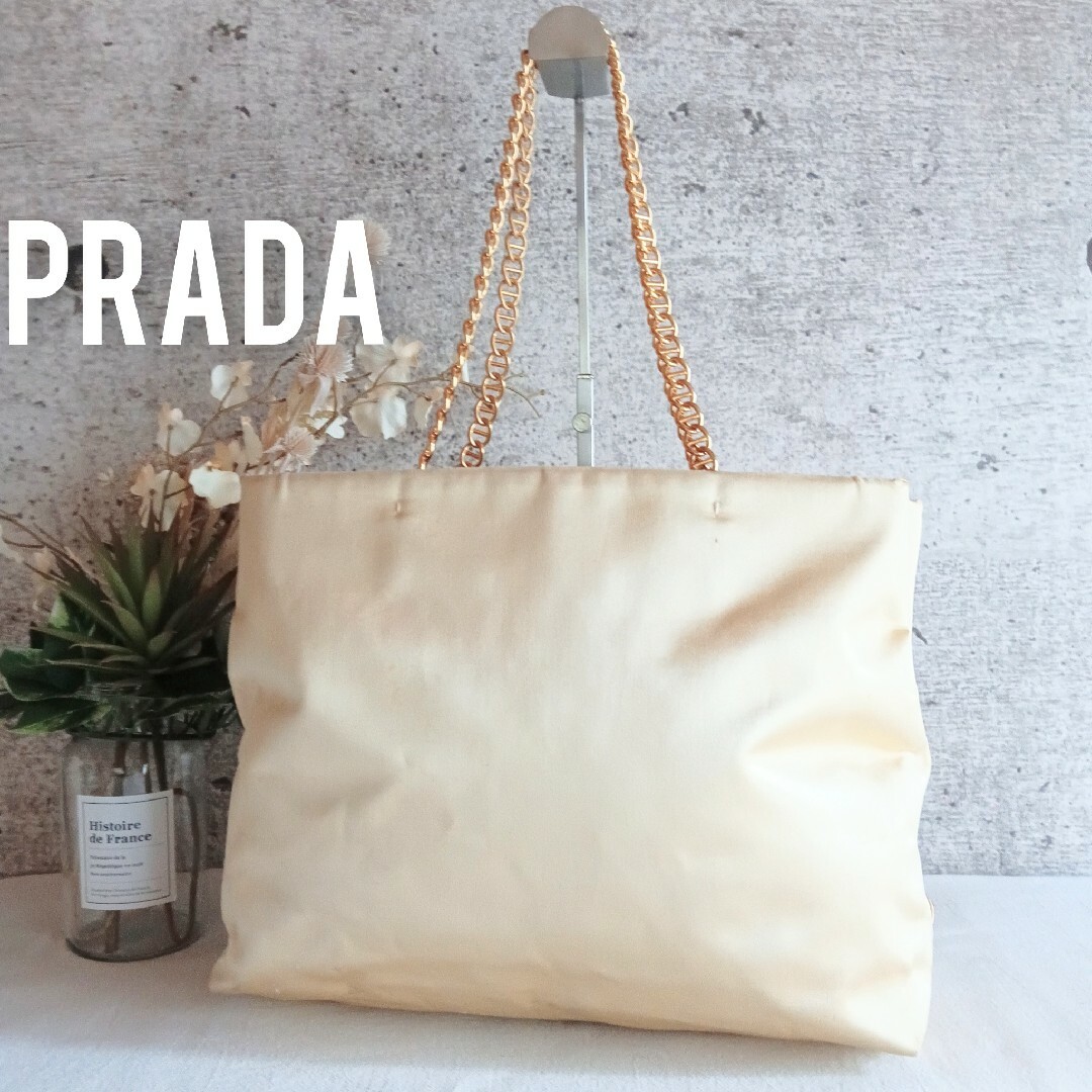 PRADA - プラダ ヴィンテージ チェーン ショルダー トートバッグ 鞄 レディース メンズ