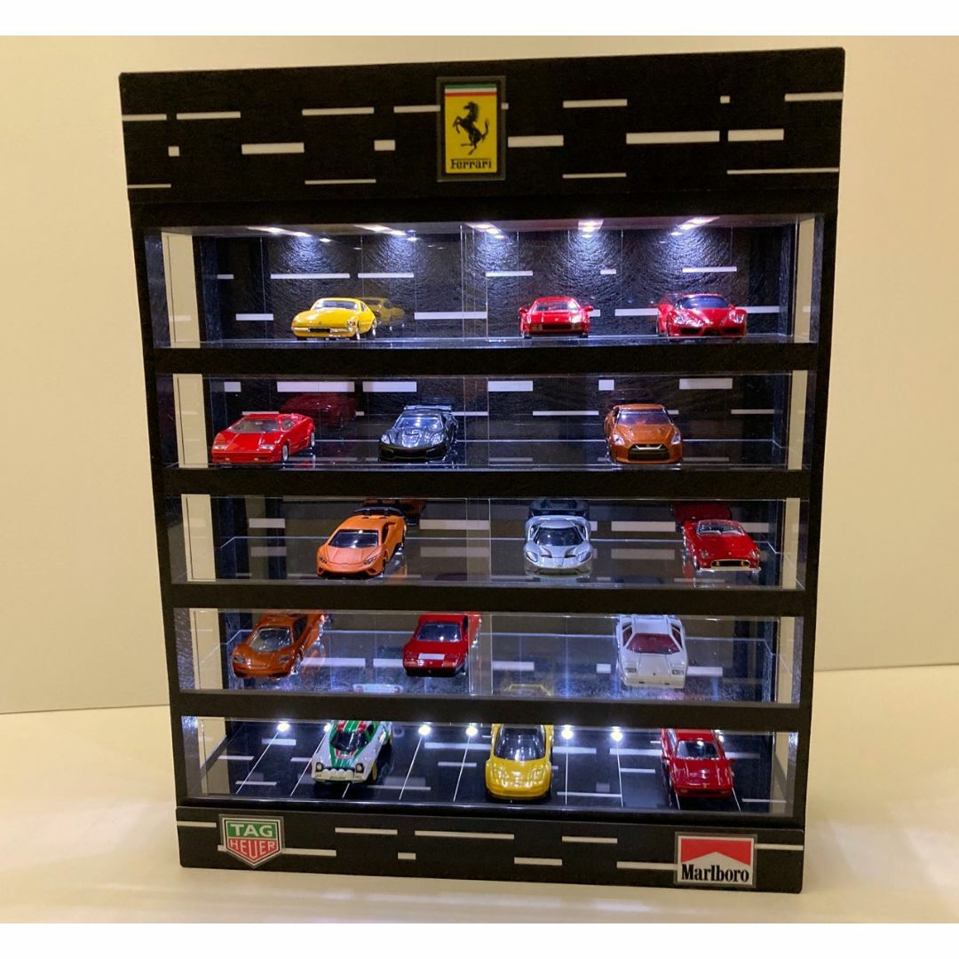 1/64展示40台可・WHライン・5層式 ディスプレーBOX / ネオジオラマ