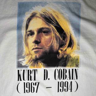 メイドインユーエスエー(MADE IN USA)のNirvana　カートコバーン　Tシャツ　追悼　90s　USA製　バンT(Tシャツ/カットソー(半袖/袖なし))