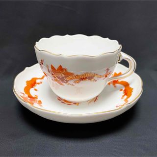 MEISSEN - 美品 MEISSEN マイセン ピンクローズ ティーカップ MEISSEN - 美品 MEISSEN マイセン ピンクローズ ティーカップ