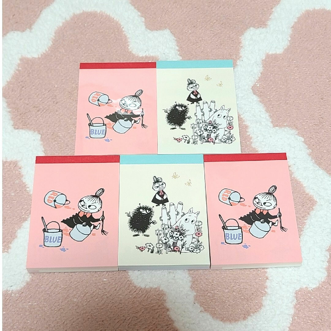 MOOMIN(ムーミン)のムーミン メモ帳 文房具 筆記具 リトルミィ ペン ノート インテリア/住まい/日用品の文房具(ノート/メモ帳/ふせん)の商品写真
