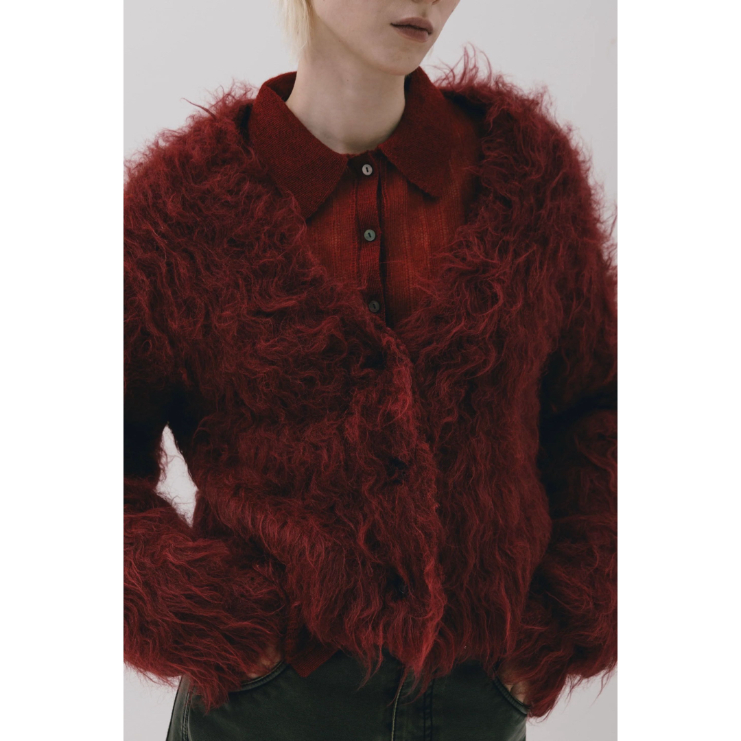 the toe】 /Westminster shaggy cardigan