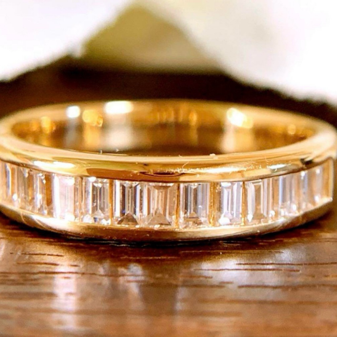 全ての 約4.46g❣️美品❗️D0.51CT✨k18YGバケットダイヤリングの通販 アクセサリー