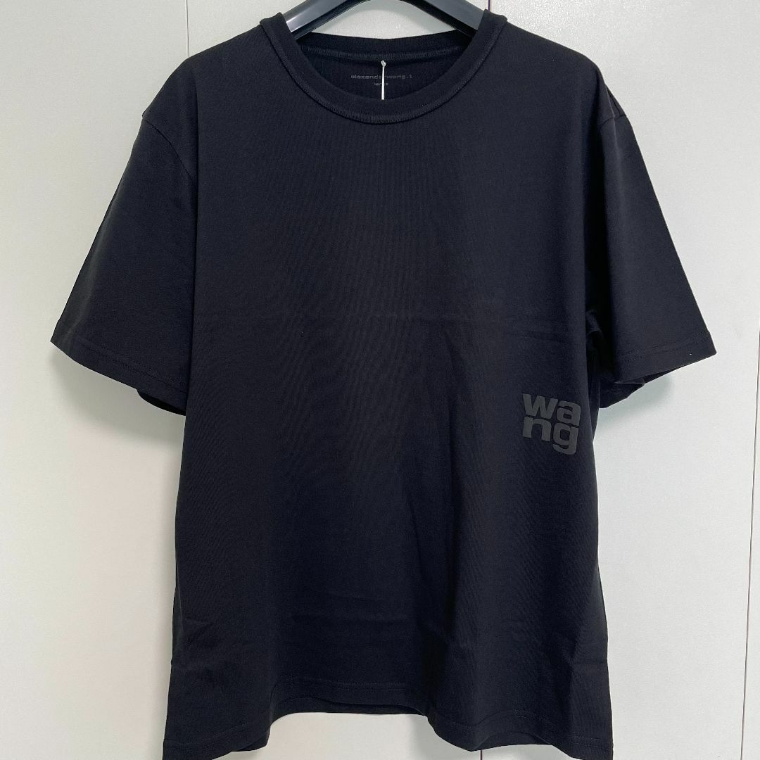 Alexander Wang - alexanderwang コットンジャージー パフロゴ Tシャツ XS 黒