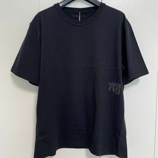 アレキサンダーワン(Alexander Wang)のalexanderwang コットンジャージー パフロゴ Tシャツ XS 黒(Tシャツ(半袖/袖なし))