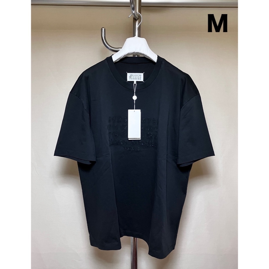 Maison Margiela（旧Maison Martin Margiela） - 新品 M マルジェラ 24aw エンブロイダリーロゴTシャツ 黒 17415