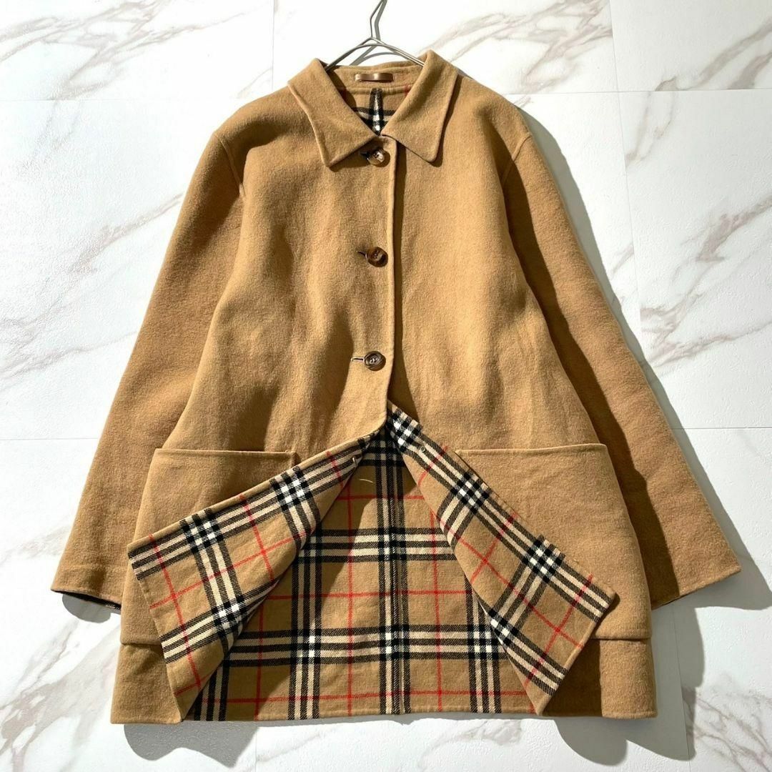 BURBERRY バーバリー ダブルフェイスウールコート ノバチェック
