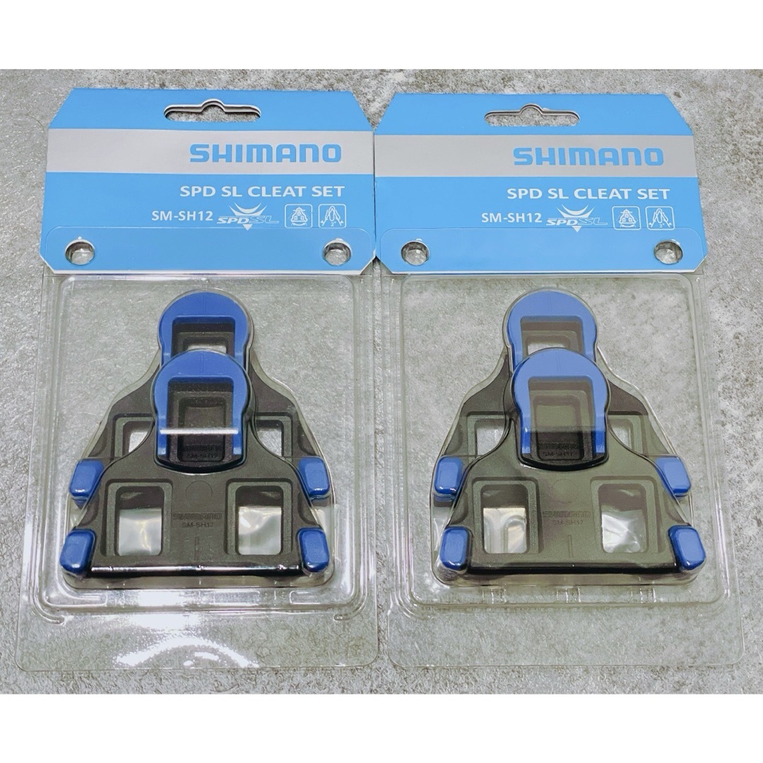 SHIMANO(シマノ)の【新品未使用】シマノ SM-SH12 SPD-SL クリートセット青 2個セット スポーツ/アウトドアの自転車(パーツ)の商品写真