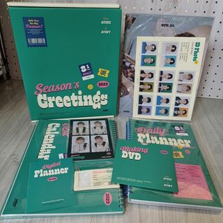 7- ATEEZ 2023 SEASON’S GREETINGS ランダムフォトカードセット欠 010340(ミュージック)