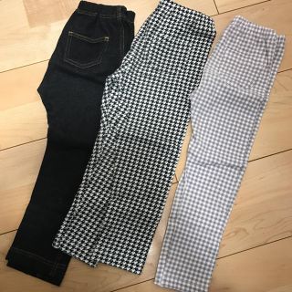 ユニクロ(UNIQLO)のUNIQLO レギンス 100 ３枚セット(パンツ/スパッツ)