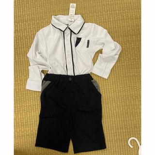 子供　半ズボン　シャツ　上下セット　120(ドレス/フォーマル)