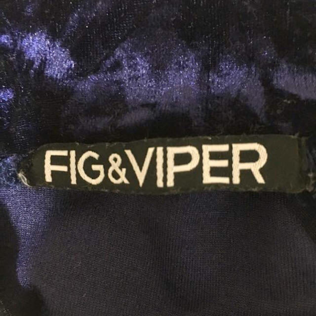 FIG&VIPER(フィグアンドヴァイパー)の【GWセール開催☆】ＦＩＧ＆ＶＩＰＥＲ   ベロアトップス レディースのトップス(カットソー(長袖/七分))の商品写真