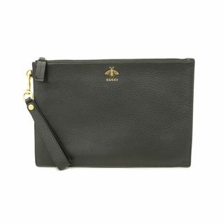 GUCCI - GUCCI グッチ クラッチバッグ シマレザー GG ロゴ金具 GUCCI - GUCCI グッチ クラッチバッグ シマレザー GG ロゴ金具