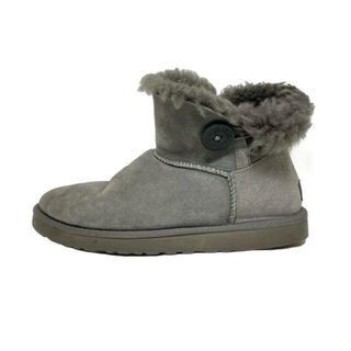 美品】UGG アグ ムートンブーツ ミニベイリーボタン ブリング 美品】UGG アグ ムートンブーツ ミニベイリーボタン ブリング