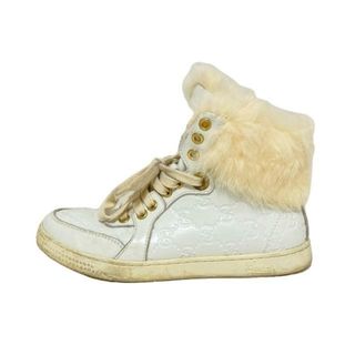 GUCCI - 新品未使用☆GUCCI・レザー シェリーライン ハイトップ GUCCI - 新品未使用☆GUCCI・レザー シェリーライン ハイトップ