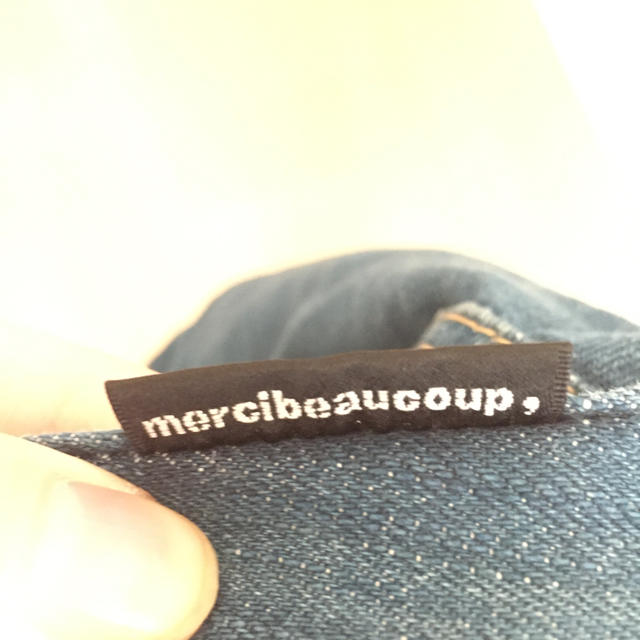 mercibeaucoup(メルシーボークー)の※よつば様専用 ハートポケットデニムパンツ レディースのパンツ(デニム/ジーンズ)の商品写真